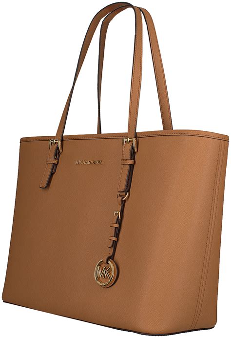 michael kors shopper cognac saddle|Bags .